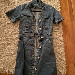 Zara Blue Denim Dress
